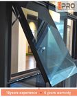 نافذة المظلة الحديثة المصنوعة من سبائك الألومنيوم ، المظلة الزجاجية الموفرة للمساحة ، المظلات ذات النوافذ العمودية من الألومنيوم