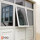 معيار الحجم باب زجاجي مفرد من الألومنيوم والنوافذ سوينغ مفتوح نمط علقت نوافذ ألمنيوم علوية علوية
