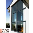نوافذ ألمنيوم زجاجية مزدوجة / نافذة سقف معلقة من الألومنيوم ISO9001 نافذة كوة ألومنيوم معلقة علوية