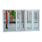 الألومنيوم مؤطرة مزدوجة المزجج عالية الجودة الألومنيوم الزجاج نافذة Bifold قابلة للطي نافذة عمودية قابلة للطي انزلاق