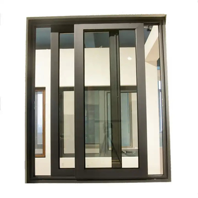 نوافذ الزحف المفتوحة الألومنيوم العمودية مع الشاشة الزجاجية الزحف النوافذ تجديد للمنزل