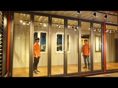 الباب المنزلق الخارجي الزجاجي الألومنيوم المزدوج