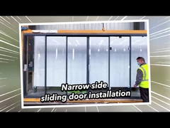 2 ملم الألومنيوم مزدوج الزجاجات الممتازة المقاومة للطقس الأبواب الزجاجية المنزلية 2.1m ارتفاع