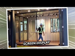 2 ملم الألومنيوم مزدوج الزجاجات الممتازة المقاومة للطقس الأبواب الزجاجية المنزلية 2.1m ارتفاع