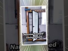 2 ملم الألومنيوم مزدوج الزجاجات الممتازة المقاومة للطقس الأبواب الزجاجية المنزلية 2.1m ارتفاع