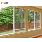 اللون البرونزي نافذة انزلاقية مزدوجة المزجج الألومنيوم للماء أو PVC
