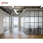 التخصيص الحديثة أقسام المكتب غرفة عازلة للصوت مزدوجة الجدار الزجاجي الألومنيوم الإطار نظام