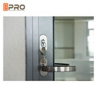 أبواب منزلقة خارجية ثنائية الطي من الألومنيوم أبواب زجاجية قابلة للطي شهادة ISO أبواب فناء منزلقة قابلة للطي