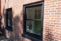 نوافذ زجاجية منزلقة من الألومنيوم المقسى / نوافذ زجاجية مزدوجة زجاجية ذات درجة تجارية مزدوجة