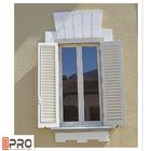 نوافذ بابية ألمنيوم معاصرة مع شبكة سلكية أمان ISO9001 CASEMENT WINDOWS DOORS نافذة بابية مقبض