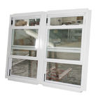 نوافذ زجاجية بيضاء من الألومنيوم للحمام عالية المتانة سهلة التنظيف