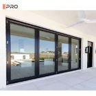 أبواب فناء زجاجية منزلقة من الألومنيوم الخارجي ضخمة حديثة ISO9001
