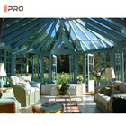 سقف مائل حديقة الشتاء Sunroom Glass House Conservatory